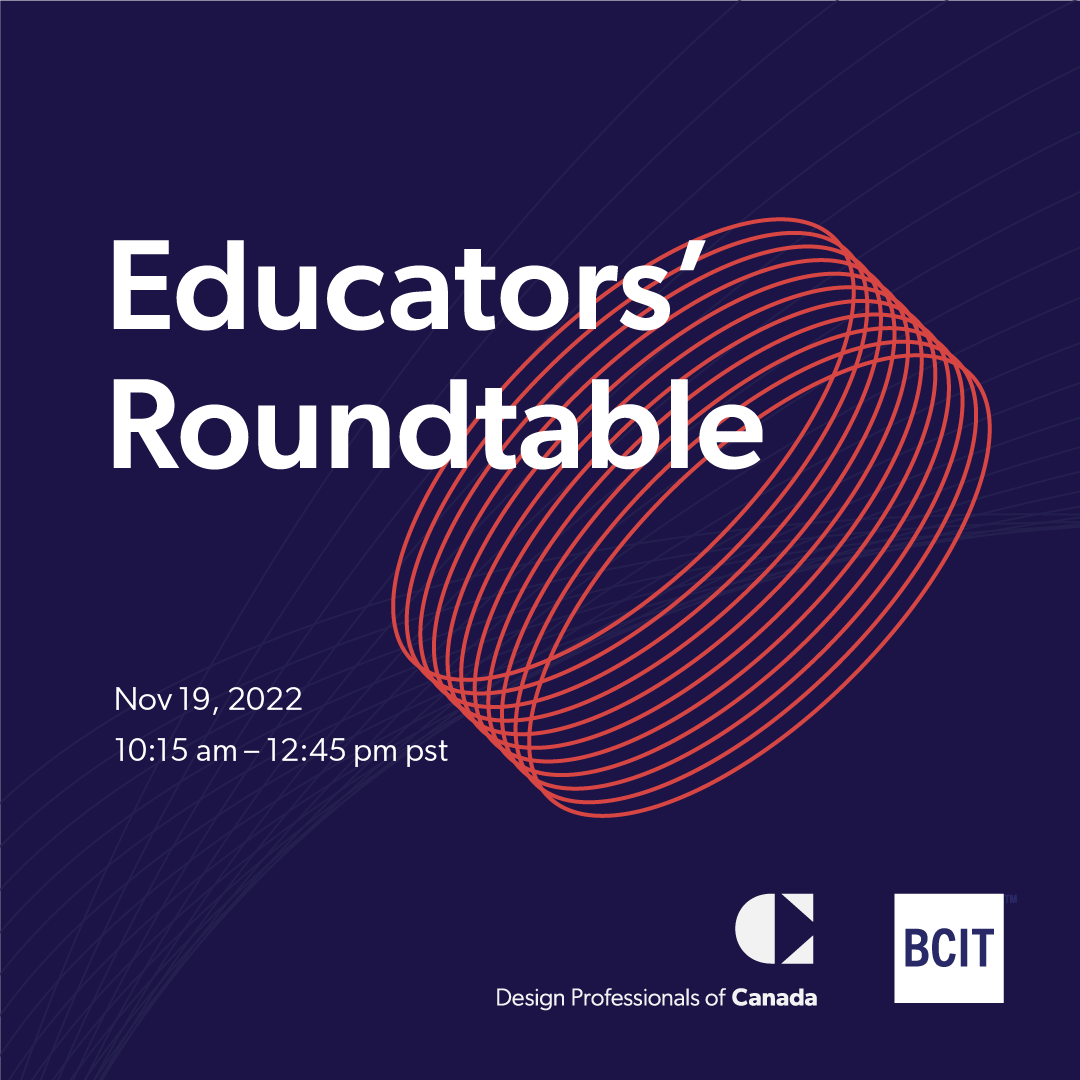 Educators' Roundtable poster