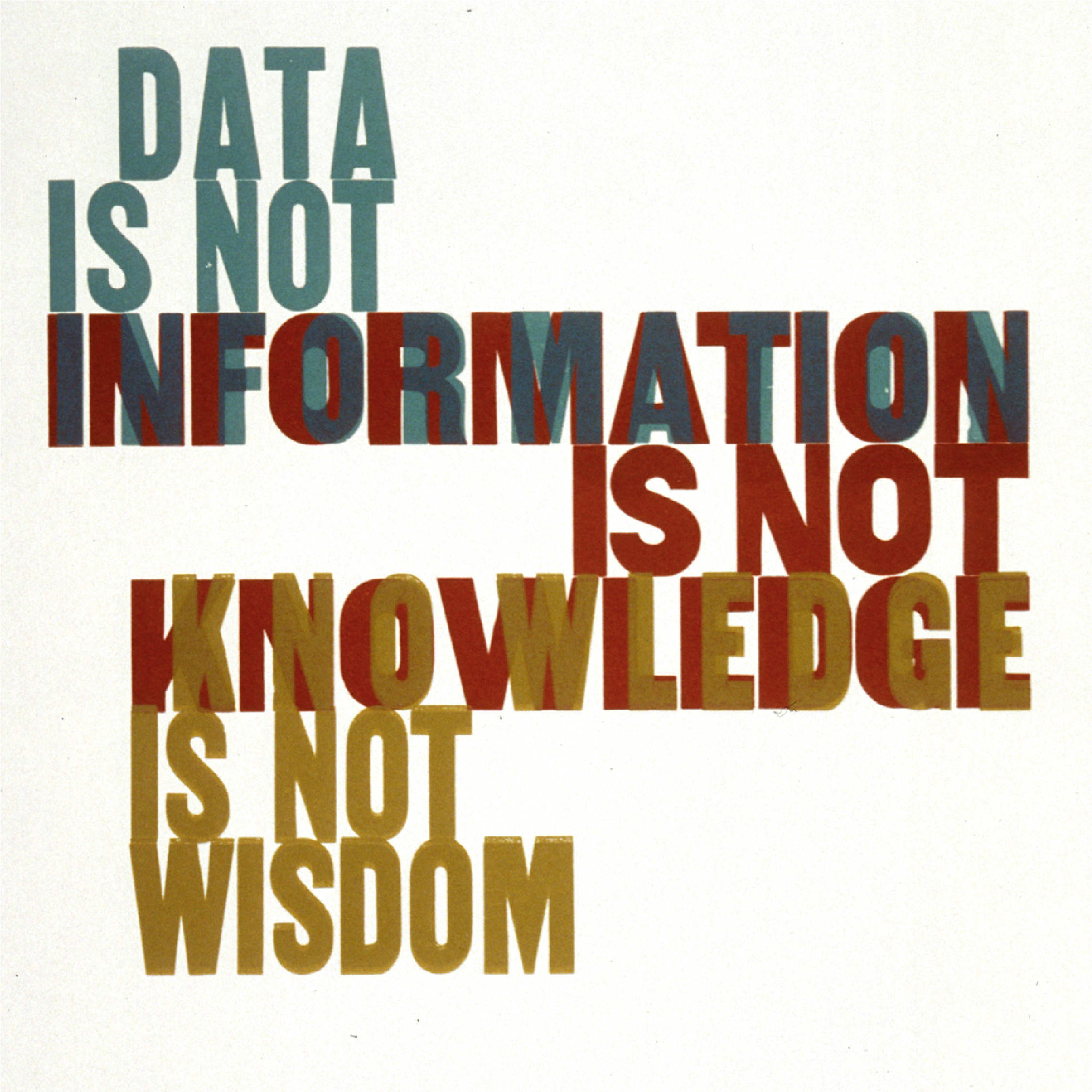 Wood block letters print